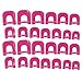 Sanwood 26x Nail Polish Edge Anti-Flooding Plastic Template Clip + 1 Pc Sticker Tool Set