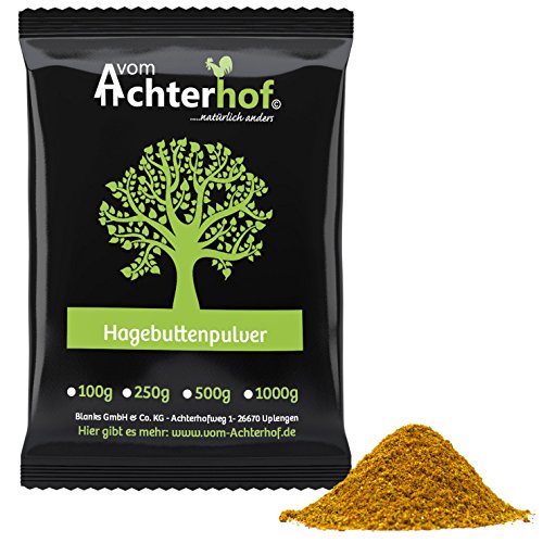 Preisvergleich Produktbild Hagebuttenpulver (1kg) / ganze Hagebutte vermahlen / 100% ECHTES Hagebutten Pulver in Rohkostqualität