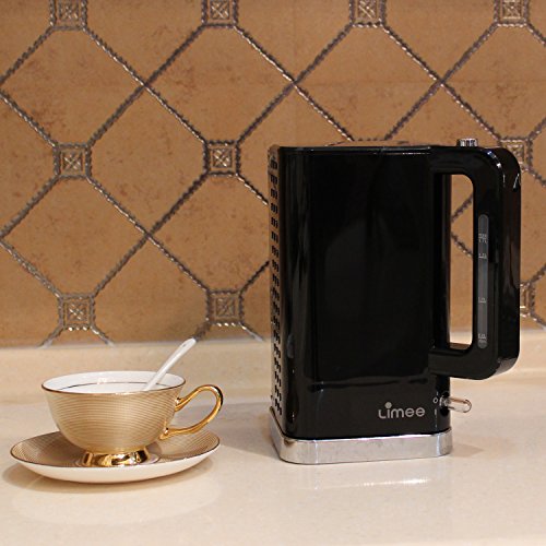 Limee 2200W 1.7 Liter schnurlos Elektro schnelle Kochen Krug Punkte Entwurf Kessel black - 5