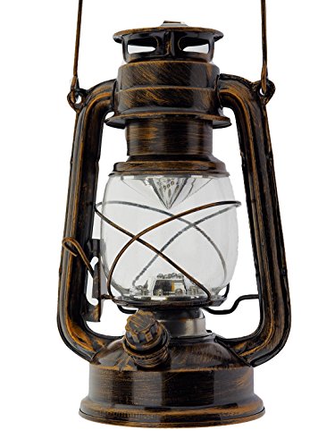 Dimmbare LED Lampe im Öl-lampen-Design Nostalgie, Retro, Sturmlaterne - 3