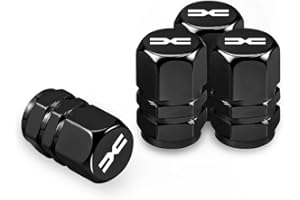 SUDORF Pack of 4 Metal Car Valve Caps for Dacia Duster Logan Spring Mcv 2 Dokker Sandero Lodgy Jogger Bigster Stable Tyre Pressure Tyre Decoration Accessories, B