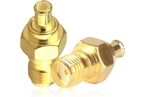 TUOLNK Adapter SMA na MCX gniazdo SMA na MCX wtyczka wtyczka koncentryczna do kabla koncentrycznego antena 2 szt