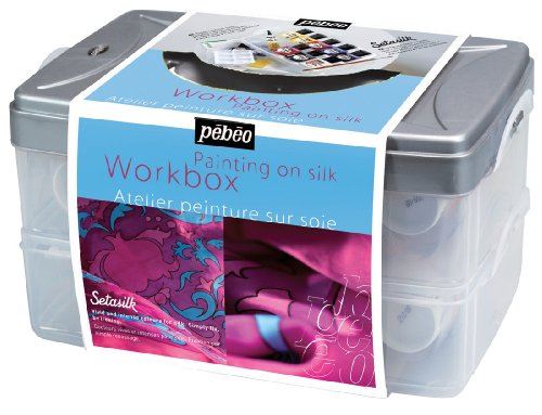 Pebeo 758407 Atelierset Setasilk Seidenmalfarbe 10 x 45 ml