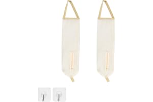 GEBAUM 2 Piezas Organizador Bolsas de Plastico, Bolsa de Almacenamiento de Cocina Bolsa de Almacenamiento Colgante, Bolsa de Cocina Reutilizable Plegable, Apto Para Baño, Cocina, Patatas y Tomates