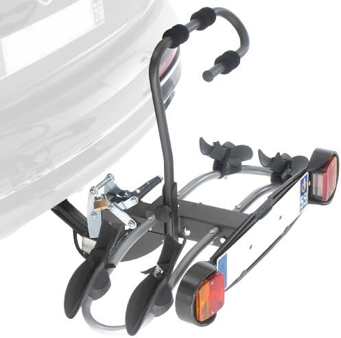Mottez A018P2RA Bicycle Carrier for 2 Bicycles Towing Hitch – Premium Platform
