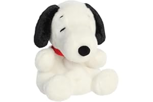 Aurora, 40471,Peanuts Palm Pals Snoopy 5In, Soft Toy, White & Black