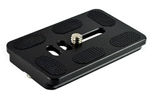 Harwerrel 70mm Plaque de Dégagement Rapide Libération pour Arca-Swiss Trépied Tête à Rotule Appareil Photo