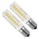 Kakanuo 2pcs E14 5W LED Ampoule 430lm 220V Blanc Chaud 3000K Remplacement A L'halogène Non-dimmable 75 2835smd