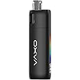 Oneo Pod Kit For Oxva Coils, Ergonomic AFC, 1600mah Large Battery, Metal Body Design, Durability & Reliability, Adjustable RGB Lights, TVDC, 2ml Cartridge No Nicotine, (Astral Black)