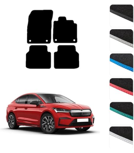 Rubberen matten rubberen vloermatten set voor Skoda EnyaQ (vanaf 2020) - precies passend Rubberen matten rubberen vloermatten set voor Skoda EnyaQ (vanaf 2020) - precies passend