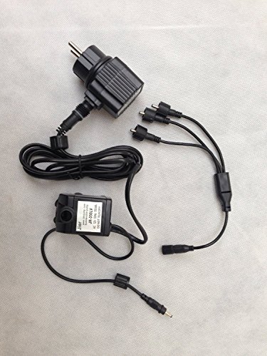 Zimmerbrunnen mit LED Beleuchtung Innen und Außen Springbrunnen Gartenbrunnen - 3