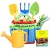 Produktbild ETEPON Gartenwerkzeug Kinder,7 PCS Little Gardener Tool Toys - Eine Gießkanne, Eine Schaufel, Einen Rechen, Eine Gabel, Gartenhandschuhe für Kinder und EIN Wunderschönes Heft NC27