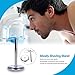 Abody Men's Chrome Razor and Brush Stand Aluminium Alloy Shaving Holder Zinc Alloy Base Drip Stand