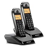 motorola dual camera Dúo. Motorola S1202 DECT Identificador de Llamadas Negro - Teléfono (Teléfono DECT, Terminal inalámbrico, Altavoz, 50 entradas, Identificador de Llamadas, Negro)