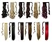 S-noilite® 23" Clip in hair extensions Wrap Around Ponytail Long Straight Hairpiece (23 inches, Natural Black)