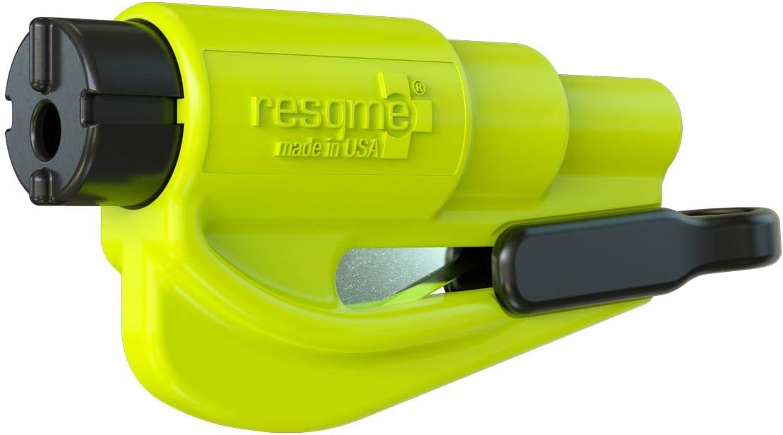 RESQME GBO-RQMTWIN-YELLOWFLUO Herramienta Rompecristales, Amarillo Fluorescente, 1 Unidad