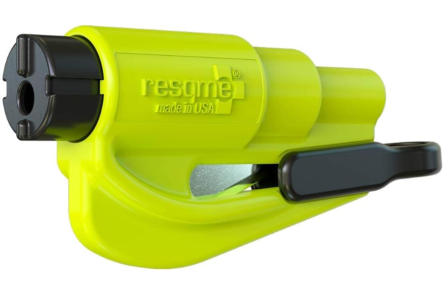 RESQME GBO-RQMTWIN-YELLOWFLUO Herramienta Rompecristales, Amarillo Fluorescente, 1 Unidad