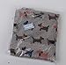 2-Zip Washable Baby Cloth Diaper Nappy Bag Dog Pattern