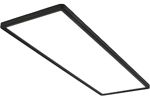 BRILONER - Panel LED de lámpara de techo ultrafina con efecto de retroiluminación, 58 x 20 x 3 cm, 22 W, 30000 lúmenes, 4000 K, montaje empotrado, salón, oficina, cocina