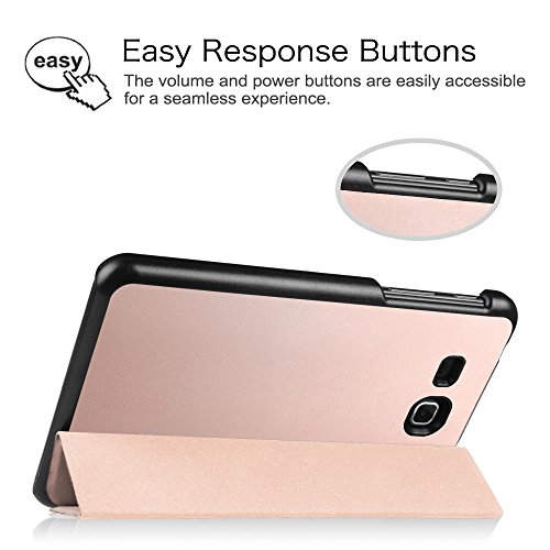 Fintie Samsung Galaxy Tab A 7.0 Hülle – Ultra Schlank Superleicht Ständer Slim Shell Case Cover Schutzhülle Etui Tasche für Samsung GALAXY Tab A 7.0 ZollSM-T280 / SM-T285 Tablet(2016 Version), Roségold - 5