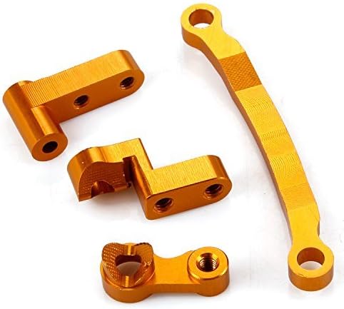 Yiguo Aluminum Servo Saver &amp; Steering Joint M611 / M614 for Himoto RC 1:18 Spino Buggy Gold