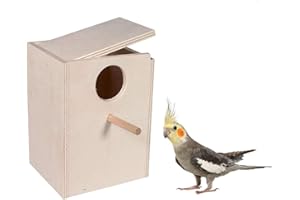 Motisi Zootecnici Nido in Legno per calopsite pappagalli cm.22x20x30 H. - Spessore Legno cm.1