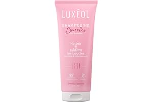 Luxéol - Shampoing Cheveux Bouclés - Nourrit, Hydrate & Sublime Les Boucles - Effet Anti-Frisottis - Parfum Gourmand - Méthode Curly Hair - Sans Silicones, Sans Sulfates* - Fabriqué en France - 200 ml