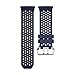 Produktbild YuStar Ersatzarmband für Fitbit Ionic Gesundheits- und Fitness-Smartwatch, Lochdesign, atmungsaktives Silikonarmband.  M Dark Blue & Black