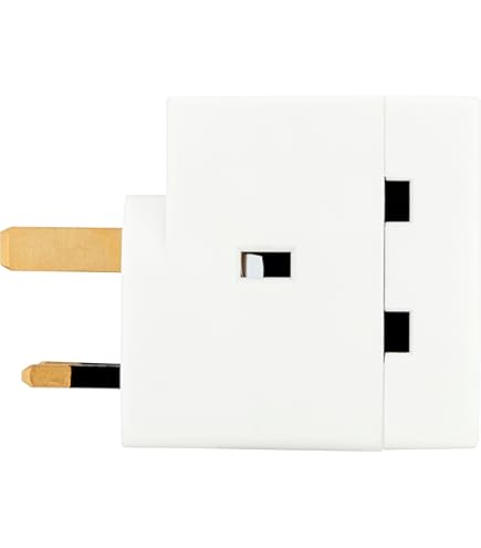 Keple Multi Socket Plug Adaptor 2 Way Electric Plug Power Splitter UK 13A Mains For Device Power Extender Double Entry UK With Three Pins Socket Extension Block Gang Socket Adapter