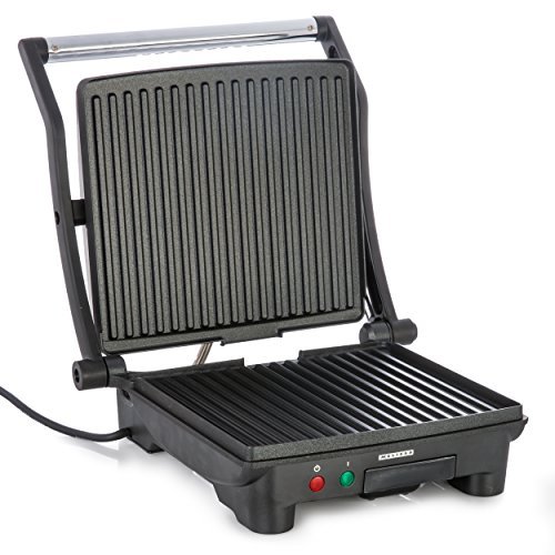 Melissa 3in1 Sandwich Maker 1500W aus Edelstahl Panini Grill antihaftbeschichtet Kontaktgrill inklusive Oramics Frühstücksbrett 22x14x0,8cm - 2