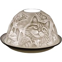 Portacandele in ceramica a forma di gatto, portacandele in gesso per gatti, candele profumate a forma di gatto, affascinante portacandele con zampe riscaldanti, portacandele decorativo per gli amanti