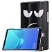 Produktbild Huawei MediaPad M5 8.4 Fall ,PU Leder Ultra Dünn Tri-Fold Smart-Muschel Schutz Fall (Mit automatischer Weck/Schlaffunktion) Geeignet für Huawei MediaPad M5 8.4 2018 (SHT-AL09/SHT-W09) 8.4-Zoll Android Smart Tablet (große Augen)