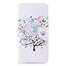 Produktbild Huawei Mate 10 Lite Hülle, Chreey Bunt Gemalt Magnetverschluss Flip Case Wallet Handyhülle PU Lederhülle Bookcase Brieftasche Kreditkarte Etui Schutzhülle [Blumen Baum]