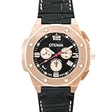 Otumm Speed Leder Rose Gold 002 45mm Unisex Speed Armband Uhr
