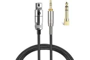 MICMXMO Cavo audio di ricambio compatibile con AKG, Q701, K702, K240, K240S, K240MK II, K141, K171, K181, K271s, K271 MKII, M220, Pioneer HDJ-2000, cuffie da gioco, 2 m