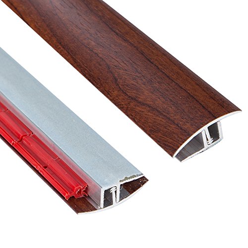 Brooklyn Threshold Transition Strip - Multifloor - Self Adhesive - Burgundy Wood - 900mm
