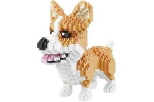 Balody Chien Corgi Gallois Pembroke. Figure à Assembler avec des nanoblocs. 1380 pièces.