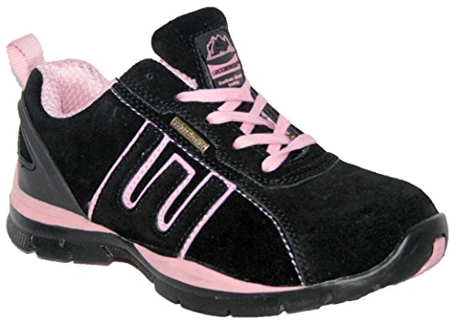 Groundwork - Scarpe Da Lavoro Per Donna, Nero/Rosa, EU 39