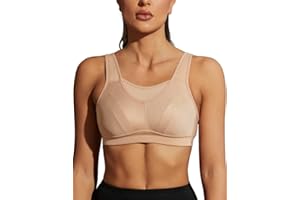 Wingslove Femme Forte Intensité Soutien Gorge de Sport Brassiere Pas de Rebond sans Armatures