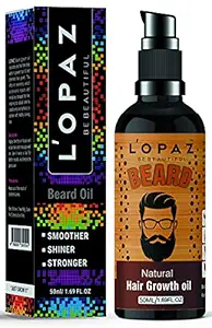 LOPAZ Advanced Beard Growth Oil For Men (SLS & Parabean Free)strong and long beard Hair growth Oil Hair Oil