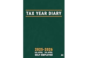 Tax Year Diary 2025-2026 Self Employed A4: from April | Small Business UK Fiscal Year Planner 25/26 Week to View for Accounting Income and Expenses