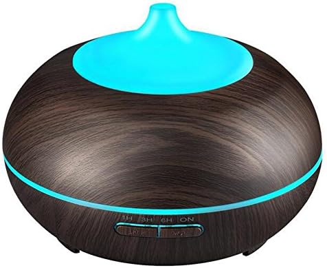 Aroma Diffuser Air Purifier with 7 Colour LED Lights 400ml Essential Oil Diffuser Humidifiers Ultrasonic with Waterless Automatically Shut-off, for Home, Yoga, Office, Spa