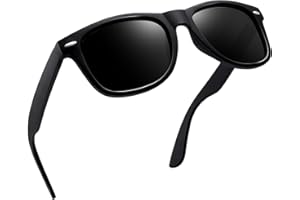 Joopin Occhiali da Sole Uomo Donna Polarizzati Classici Quadrati UV400 Protezione per Guida Pesca Guidare Golf Retrò Anni 80 Design Sunglasses