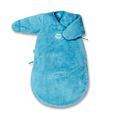 Baby Boum Unisex Baby 60cm Long Super Car Seat Sleeping Bag with Arms and Scratch Mitts Jade Green 0-3 Months
