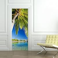 Stickers muraux trompe l'oeil porte ancienne