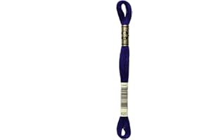 PLUSH ADDICT DMC Embroidery Floss Mouline Stranded Cotton Thread for Hand Embroidery and Sewing - Colour No: 820-1 x 8m Skein