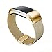 Produktbild Weiye Fitbit Charge 2 Armband Ersatz-Band, Edelstahl, Metall-Armband Armband für Fitbit Charge 2–1 Uhrenarmband 0,7 cm breit, edelstahl, gold, 19 cm