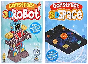 Amazon Brand - Jam & Honey Space & Robot 2-in-1 3D Puzzle