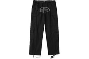 VENTOUSE pour Corteiz Cargo pour Pantalons Corteiz, Pantalons Hommes, Pantalons Cargo Vintage, Streetwear Décontracté, Mode, Multi Poches, Pantalons Droits, Vêtements de Travail Hip Hop, Taille Haute, Blanc