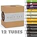 Lip Balm Gift Set - Pack of 12 Tubes of Beauty by Earth's Best Selling Beeswax Lip Care - 100% Natural Ingredients Including Coconut Oil and Aloe Vera - Flavors: Peppermint, Green Tea, Acai Berry, Asian Pear, Pomegranate, Honey and Vanilla Bean - Made in the USA